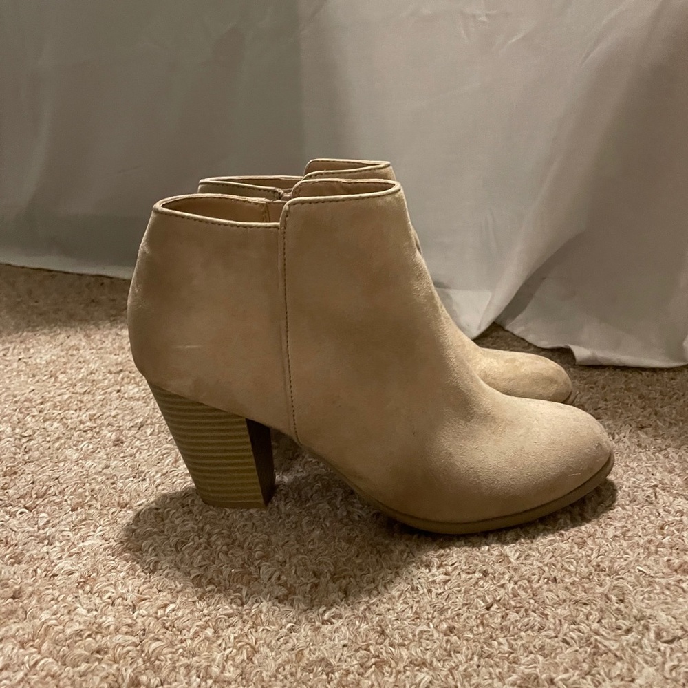 Suede booties